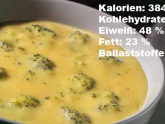 Low Carb Soja-Hackfleisch Suppe mit Brokkoli und Porree