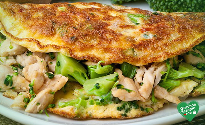 Omelett Hähnchen