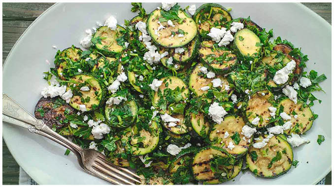 Zucchini Gemuse Salat Gesunderezepte Me