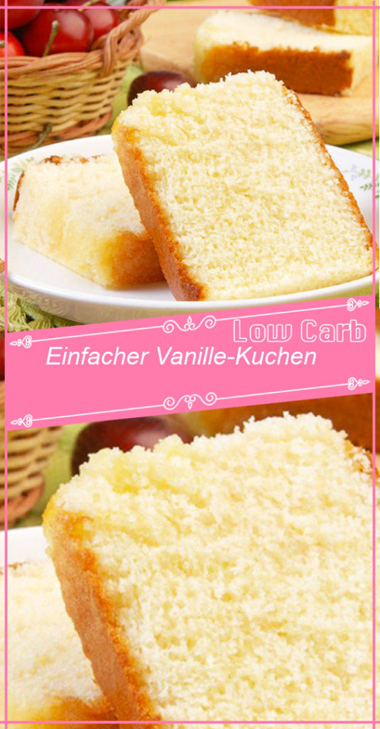 Einfacher Low Carb Vanille-Kuchen – GesundeRezepte.me Einfacher Low Carb Vanille-Kuchen – GesundeRezepte.me