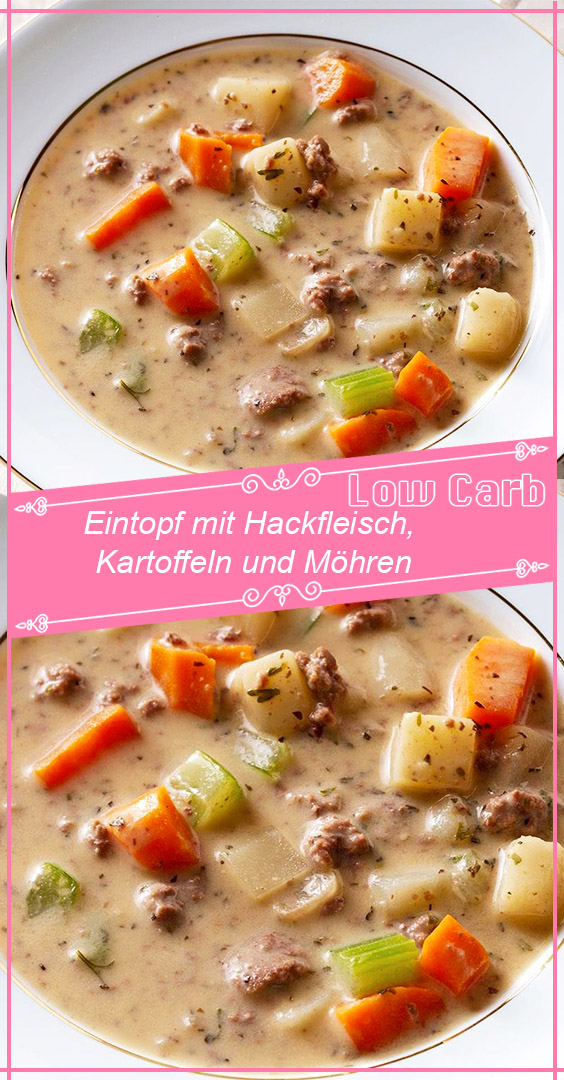 Eintopf Mit Hackfleisch Kartoffeln Und Mohren Gesunderezepte Me